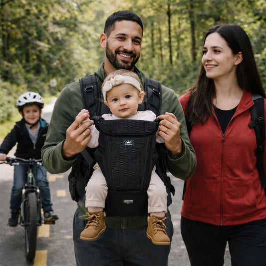 sorties familiales sans souci avec porte bebe dorsal randonnee