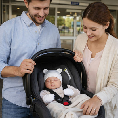 Sortir de l'hôpital avec bonnet bebe naissance