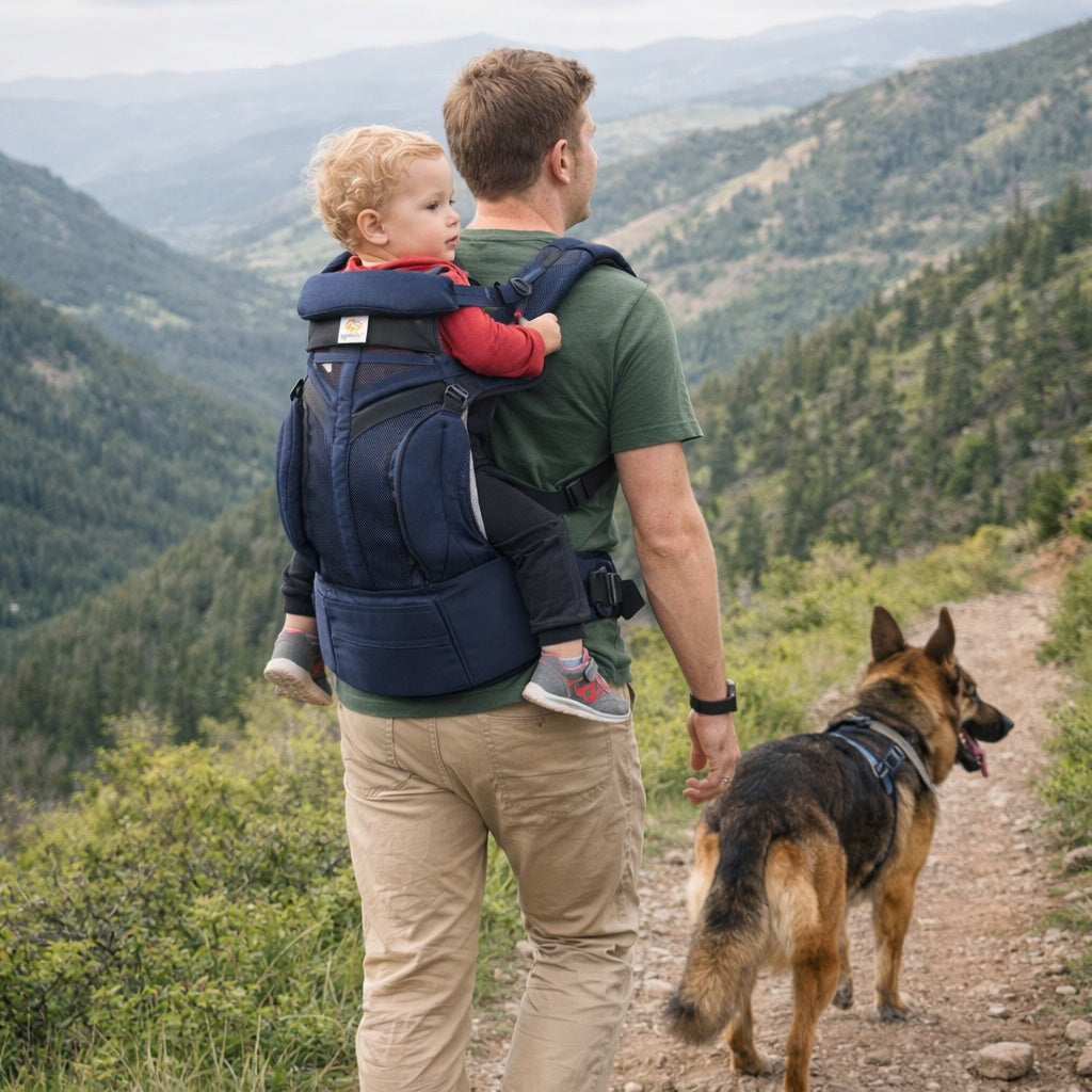 Promenade en montagne avec porte bébé randonnée