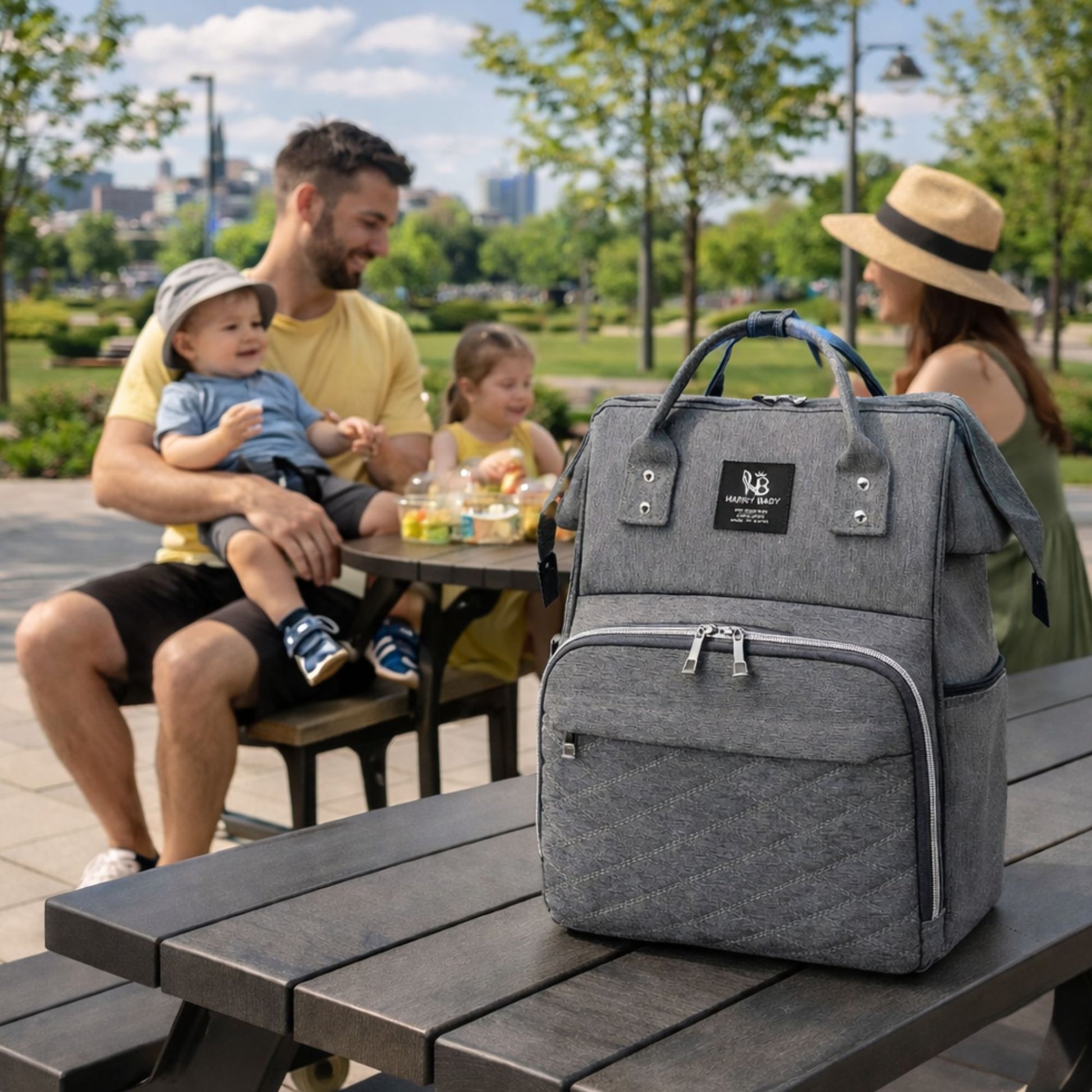 sac a dos a lange pour pique-nique familial 
