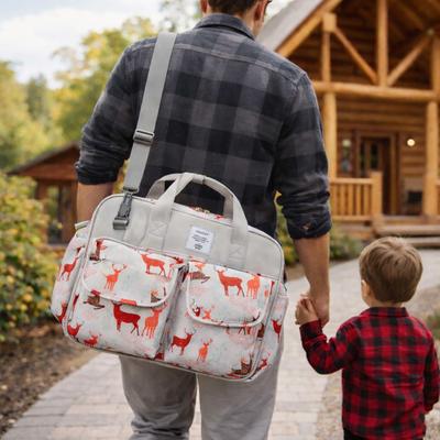 un seul sa de maternité à apporter pour petit trésor lors de fins de semaine au chalet